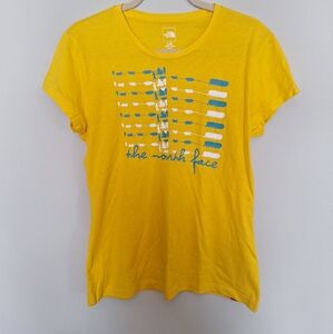 The North Face Yellow Women's Tshirt - Size L